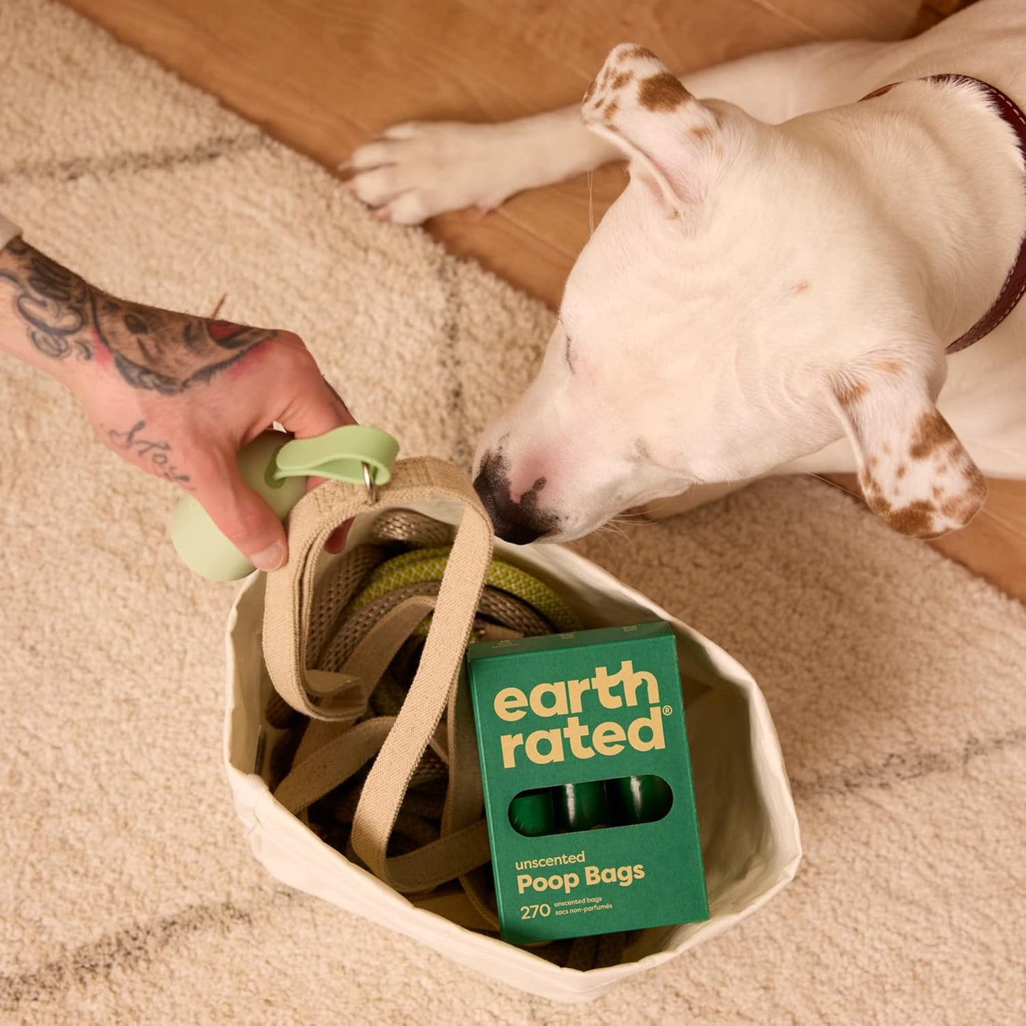 Earth Rated Dog Poo Bags, Guaranteed Leak Proof and Extra Thick Waste Bag Refill Rolls For Dogs, Fragrance-Free, 270 Count